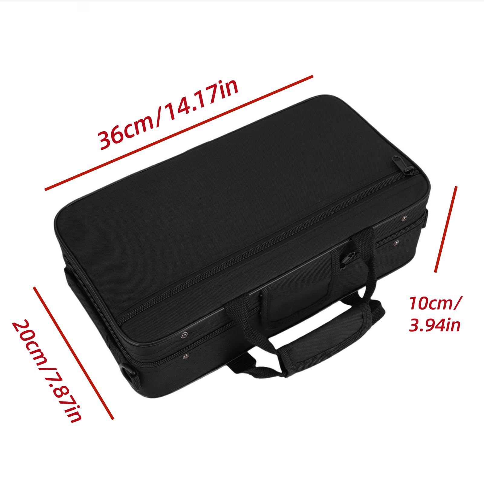 Estuche Para Clarinete Bolsa De Almacenamiento Para Clarinete De Tela Oxford Bolsa Para Clarinete Resistente Al Agua Estuche De Transporte Para Clarinete Con Correa Para Concierto De Clarinete
