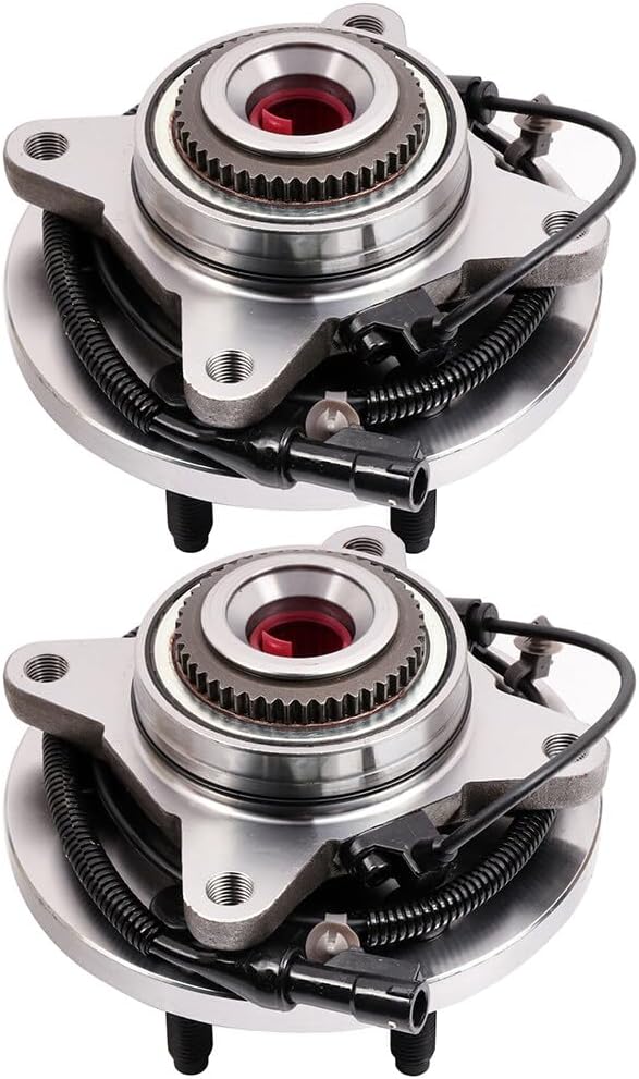 ECCPP Wheel Hub and Bearing Assembly Front 515119 fit for Ford F-150 2009-2010, for Lincoln Navigator 2003-2006 6 Lugs Wheel Bearing Hubs with ABS 2pcs