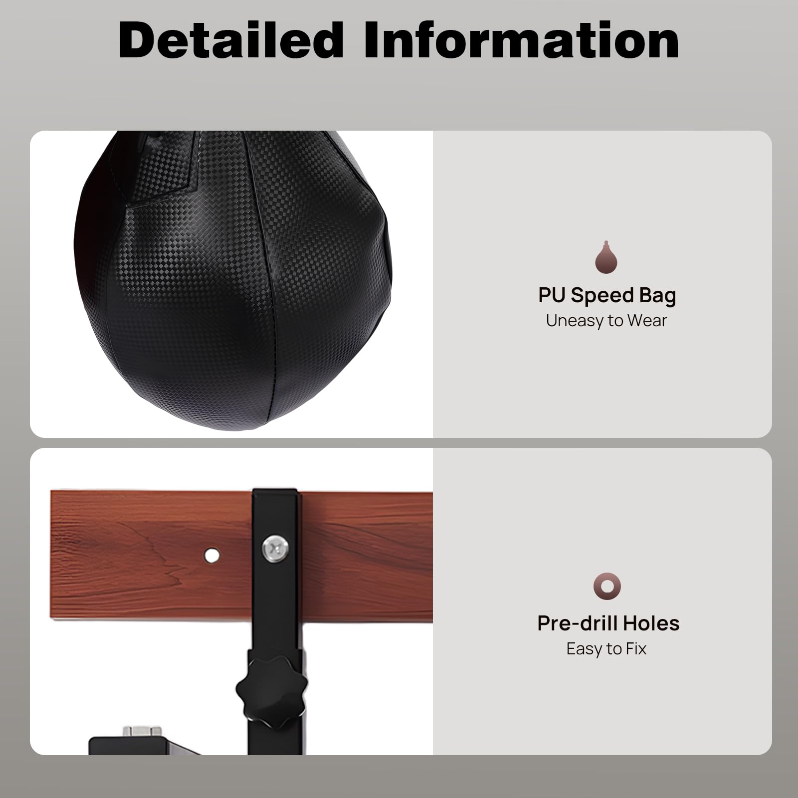 Speed Bag Plataforma Kit de plataforma, altura ajustable, juego de plataforma profesional con bolsa de velocidad y placas de fijación, rotación de 360°, capacidad de carga de 100 kg para el
