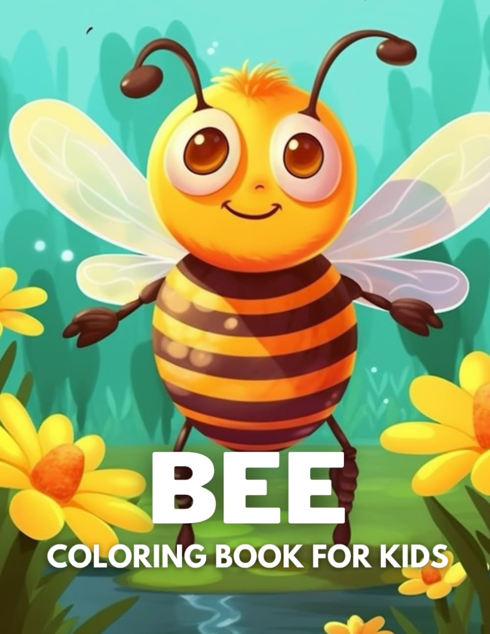 Bee Coloring Book For Kids: +40 Fun And Easy Drawings Of Cute Bee To Color For Kids, Boys And Girls Who Love Bugs and Insects, Stressrelief Relaxing