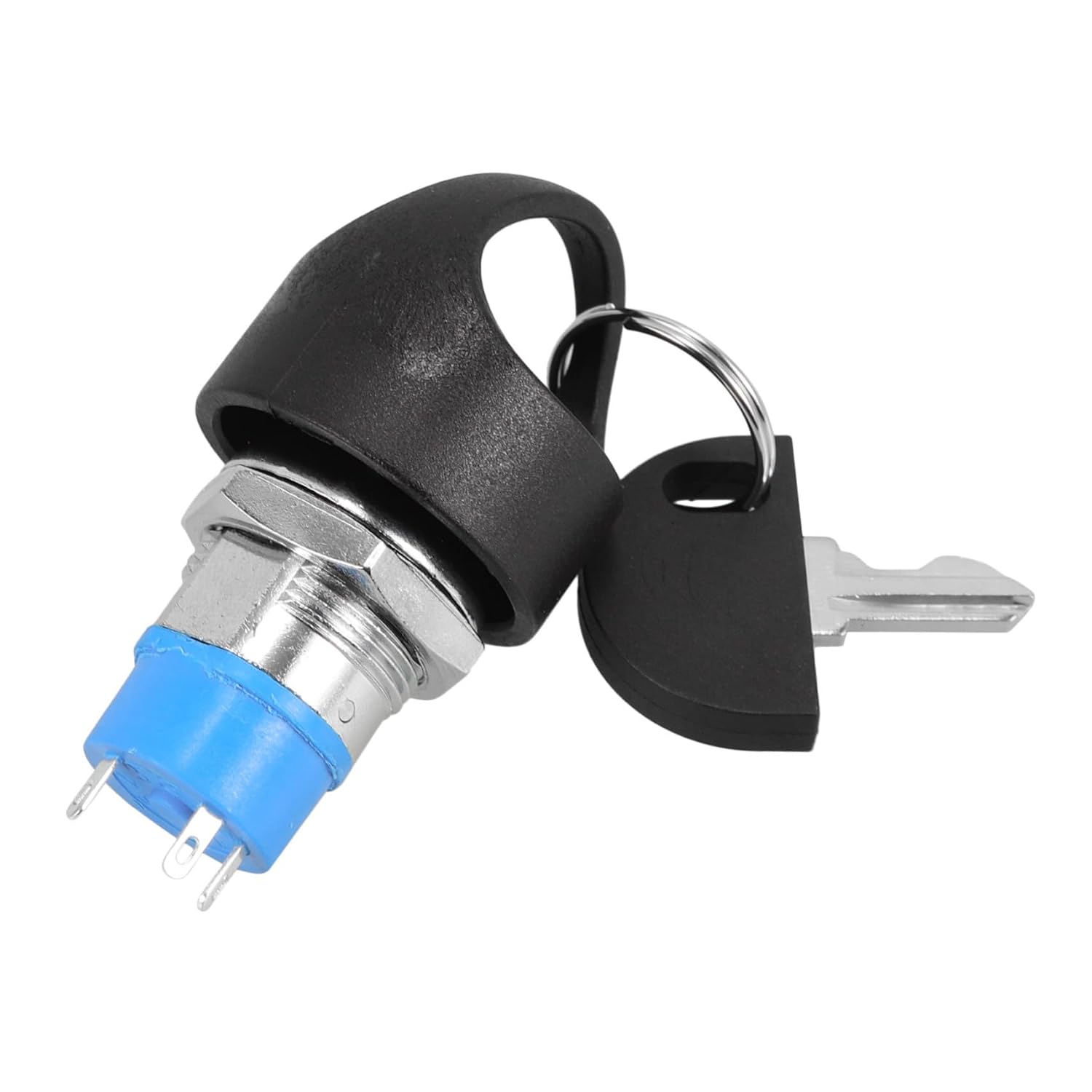 Amosfun Ignition Switch Lock Cylinder for Electric Bikes Keyed Switch with Simple Installation Secure Power Control for Various Models