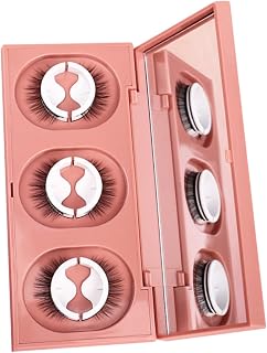 3 Pairs Self-adhesive Lash Strips Natural Look Fake Eyelashes Lightweight Soft Bulk Lashes for Easy Eye Makeup Daily Use