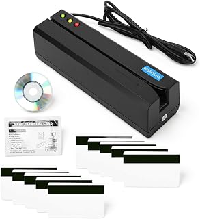 MSR605X Lettore di Carte a Banda Magnetica Encoder a Scorrimento USB 3 Tracce Lettura Scrittura Traccia 1 2 3 con Indicatore LED Cicalino