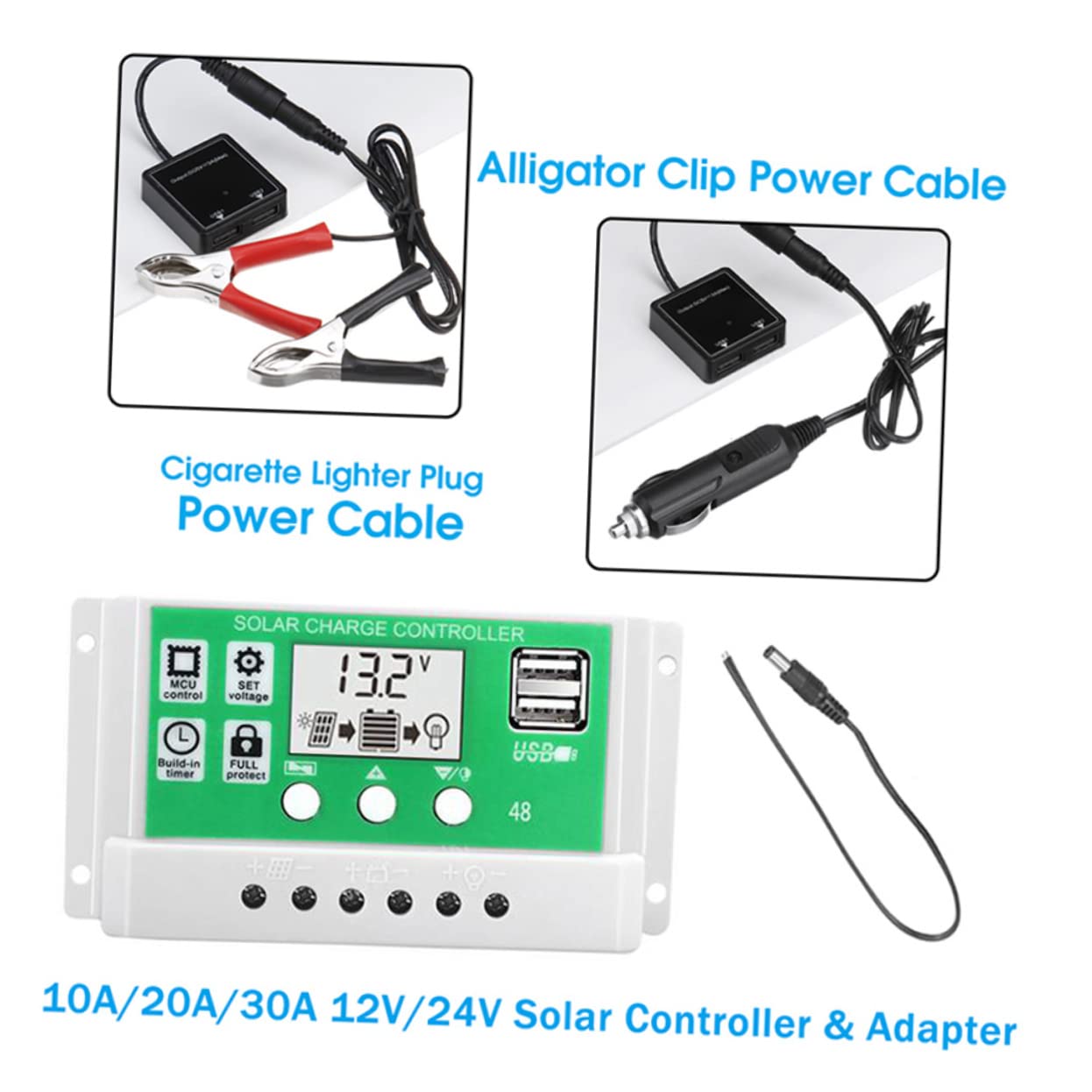 Panel Solar Plegable 25w 18v de Silicio Monocristalino Negro | 1 Juego, Protección Inversa, Portátil, para Hiking y Montañismo, Kit Fotovoltaico Control 30a