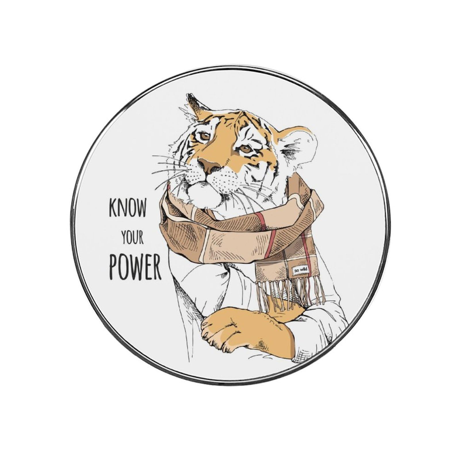 Tiger With Scarf Magnets For Fridge Kitchen Decoration For Refrigerators Whiteboards
