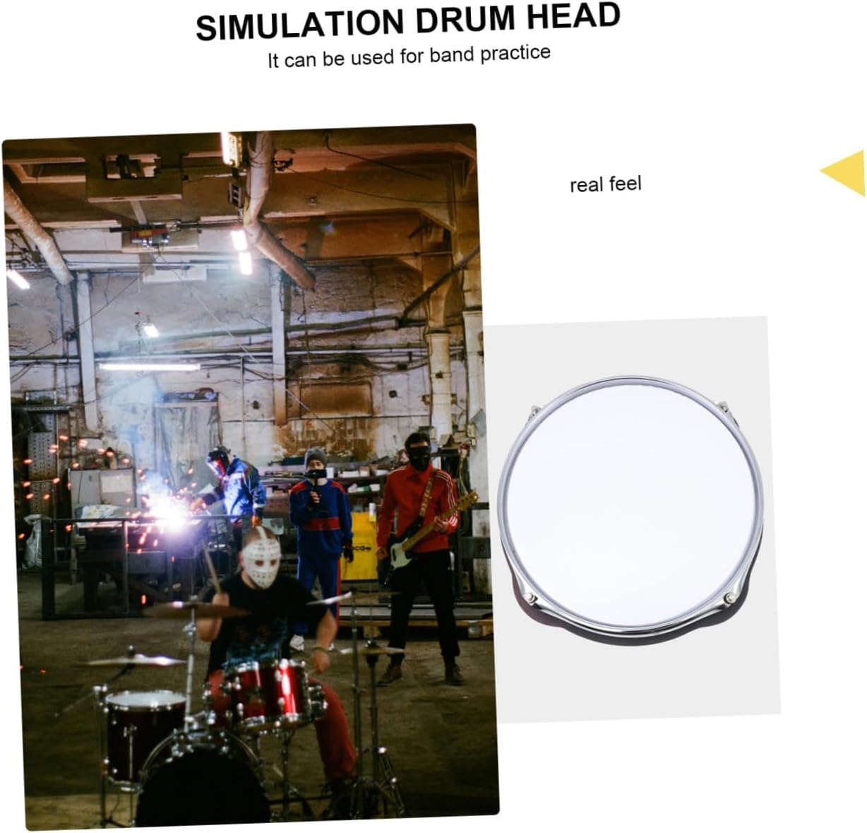 1Pc Dumb Drum Mute Cushion for Beginners Portable Drum Practice Pad for Quiet Drumming for Family Simulated Drum Pad for Realistic Feel Convenient