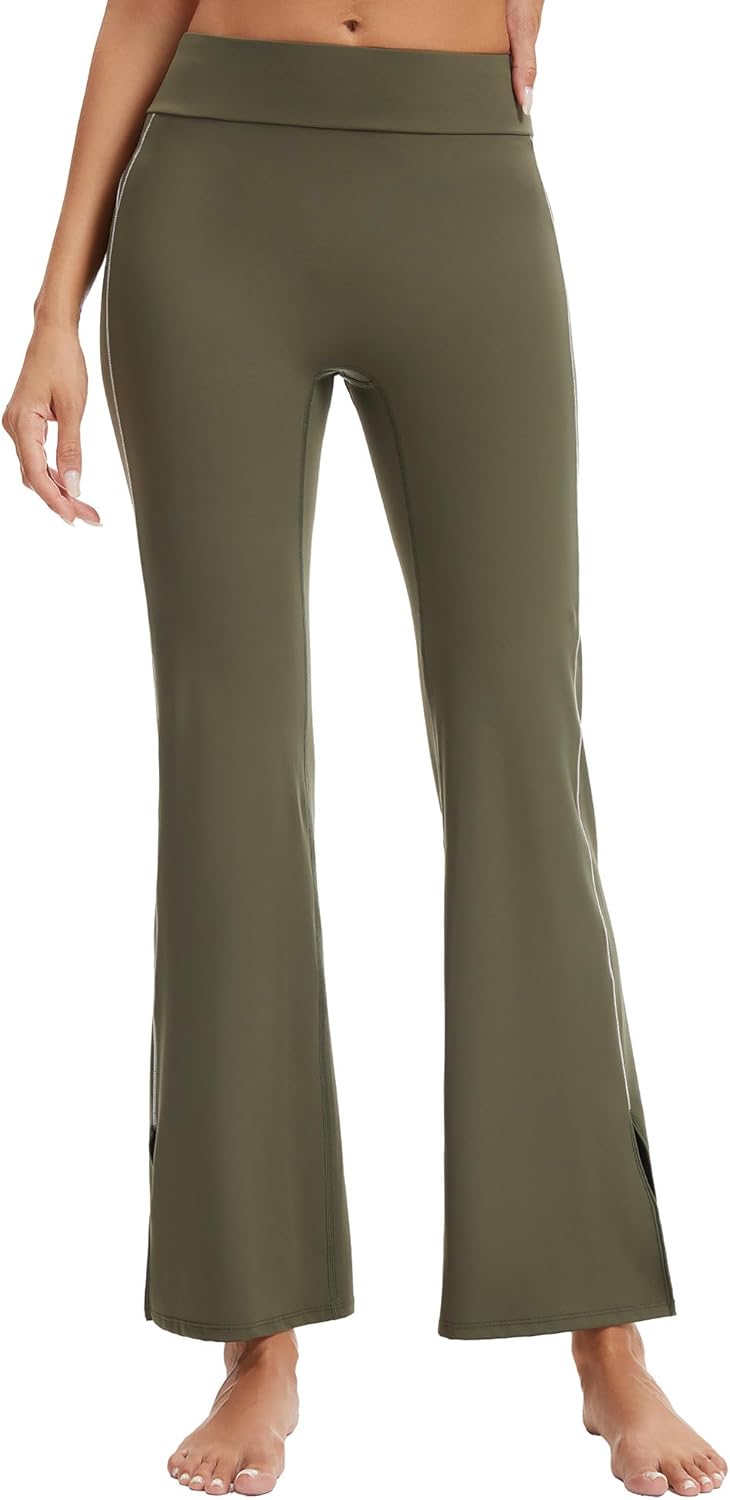 VME High Waisted Yoga Pants with Pockets - Tummy Control Workout Running Yoga Legging for Women - Image 3