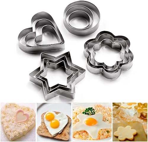 5 Pieces Stainless Steel Cookie Cutter Set, Biscuit Molds Fondant Cake Cookie Cutter Set For Baking (Triangle) #TOP2