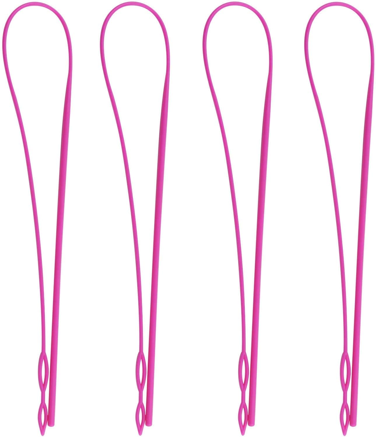 4 Pieces Drawstring Threader, Drawstring Easy Threader Flexible Needle ...