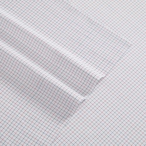 Image of Tommy Hilfiger - Full Size Sheet Set, Crisp & Tailored Cooling Sheets with a Smooth Cotton Percale Lightweight Feel - Bed Sheets with Matching Pillowcases & Fitted Sheet (New England Plaid Blue)
