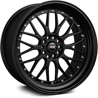 XXR 521 Flat Black Wheel with Aluminum (17 x 7. inches /4 x 100 mm, 38 mm Offset)