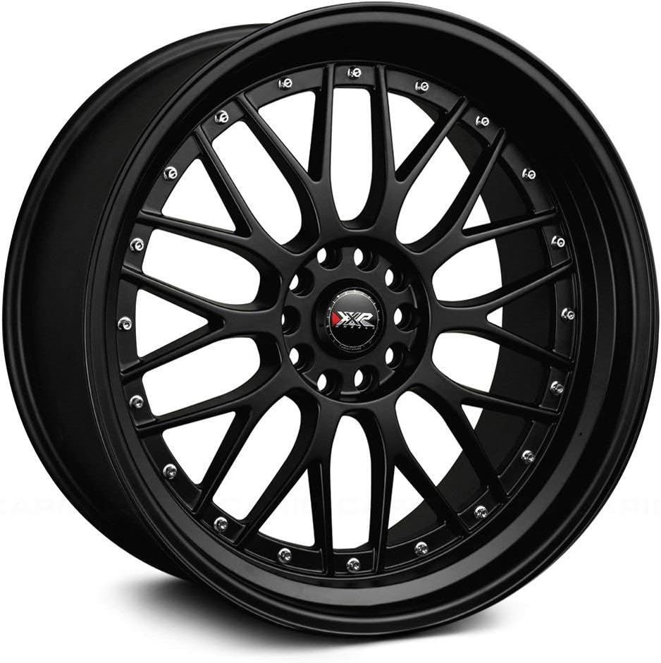 WHEELS 521 17 X 7 BOLT PATERN 5-100/5-4.5, Offset: 38 Flat Black 73.1mm Hub bore
