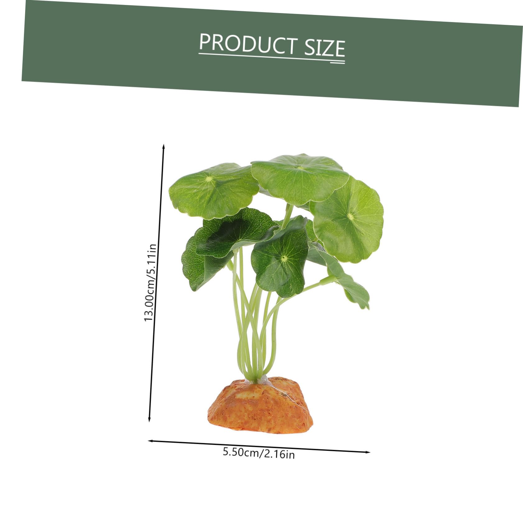 Happyyami Lifelike Reptile Fake Plant Decoration for Terrarium and Fish Tank for Bearded Dragons Lizards and Aquatic Environments Enhances Habitat Aesthetics and Provides