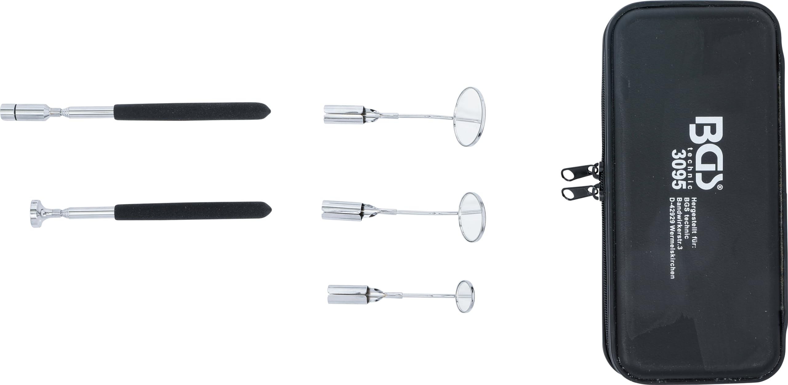 BGS 3095 | LED-Magnetheber- und Inspektionsspiegel-Satz