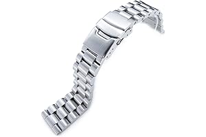 MiLTAT 22mm Straight End Universal Metal Watch Band, Endmill Screw-Links: Upgrade Your Timepiece