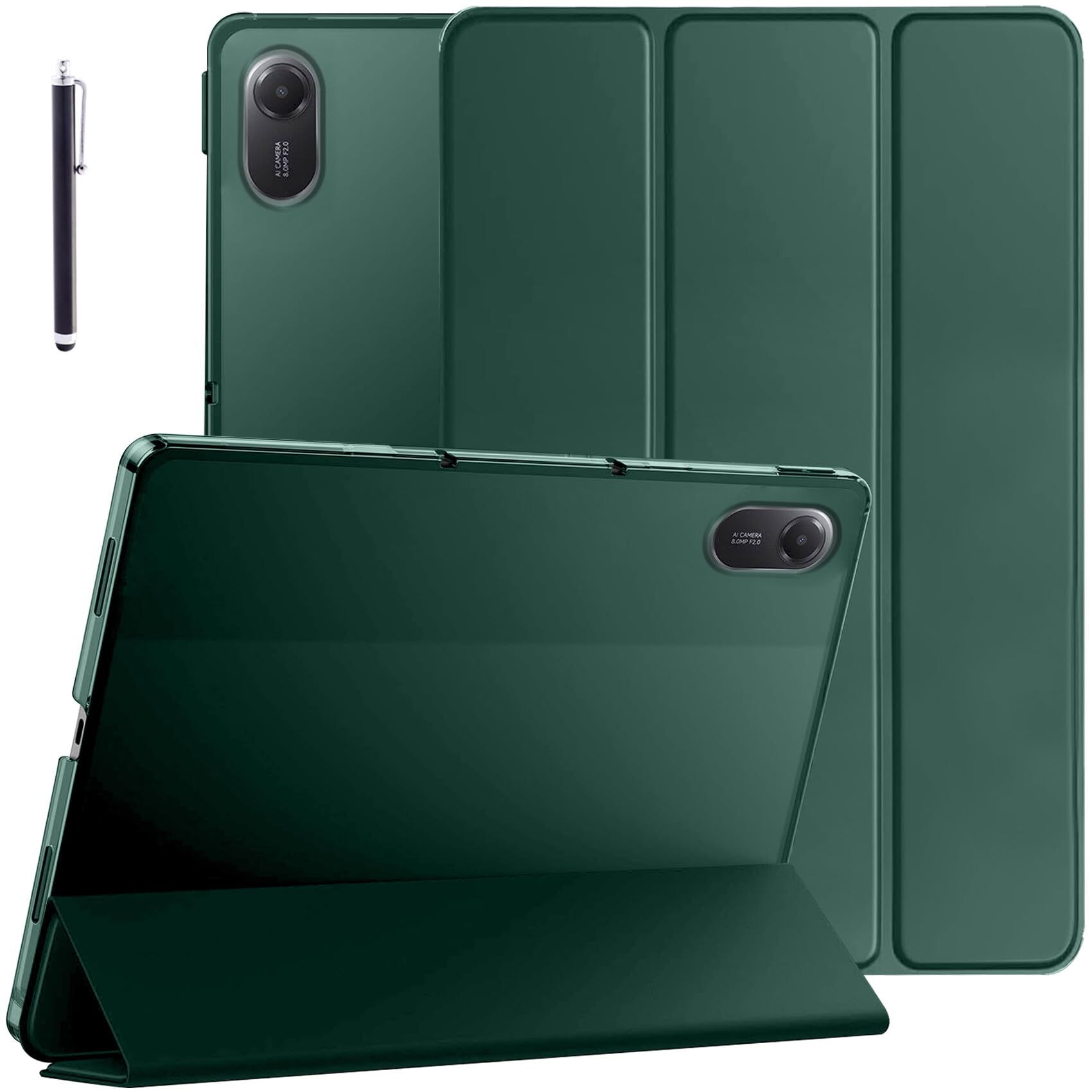 Robustrion Cover for Redmi Pad 2 11 inch Cover Case, Flip Stand Cover Case with Translucent Back for Redmi Pad 2 11 inch Tablet [Auto Sleep/Wake Support] - Dark Green-image-47
