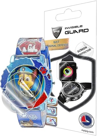 IPG for Accutime Sonic The Hedgehog - Paw Patrol Kids Watch Hydrogel Screen Protector 2 Units Invisible HD Clear Film Anti Scratch Guard-Smooth/Self-Healing/Bubble for Paw Patrom