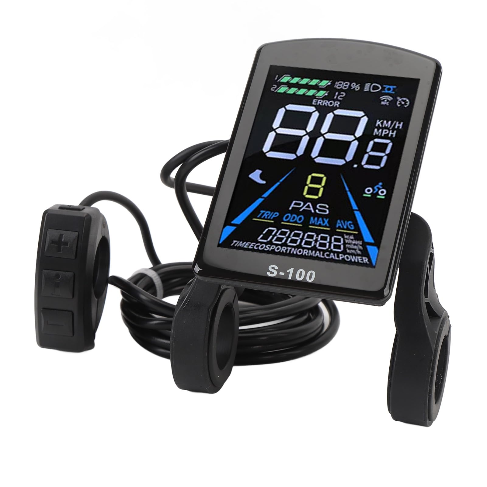 Kit Controller per Bicicletta Elettrica, 26A 36V 48V 500W 750W 3 Modalità Centralina Bici Elettrica Senza Spazzole con Display LCD