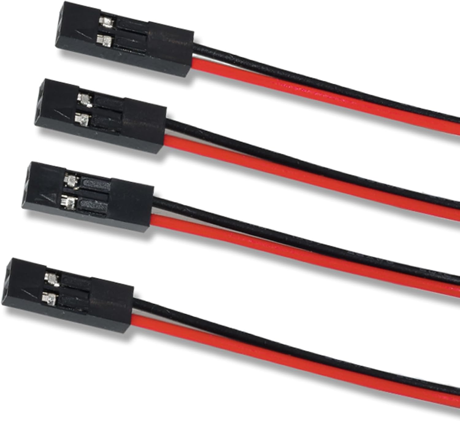 10 Pieces 2 Pin Single Head Female Jumper Wire 2.54mm Pitch Connector Length 30cm for 3D Printe image 2
