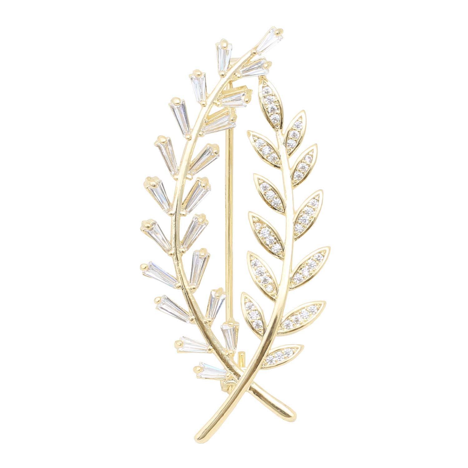 Brooch Pins for Women Girls Fashion Flower Crystal Rhinestone Pearl Jewelry