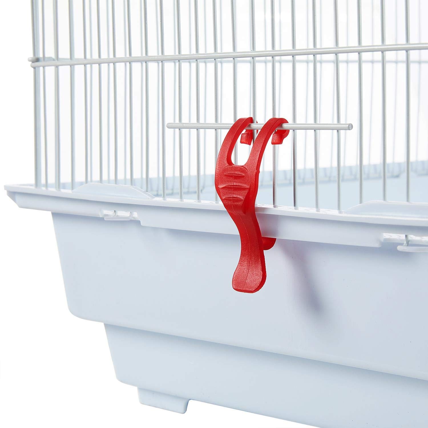 Yaheetech Jaula para Pájaros con Teche Abierto Jaula Aves Metal 46 x 35 x 104,5 cm Blanco