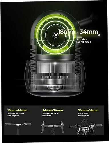 Vista 20 de LISEN Soporte para teléfono de bicicleta, [súper fácil de instalar] Soporte de teléfono de motocicleta ultra estable, soporte para manillar