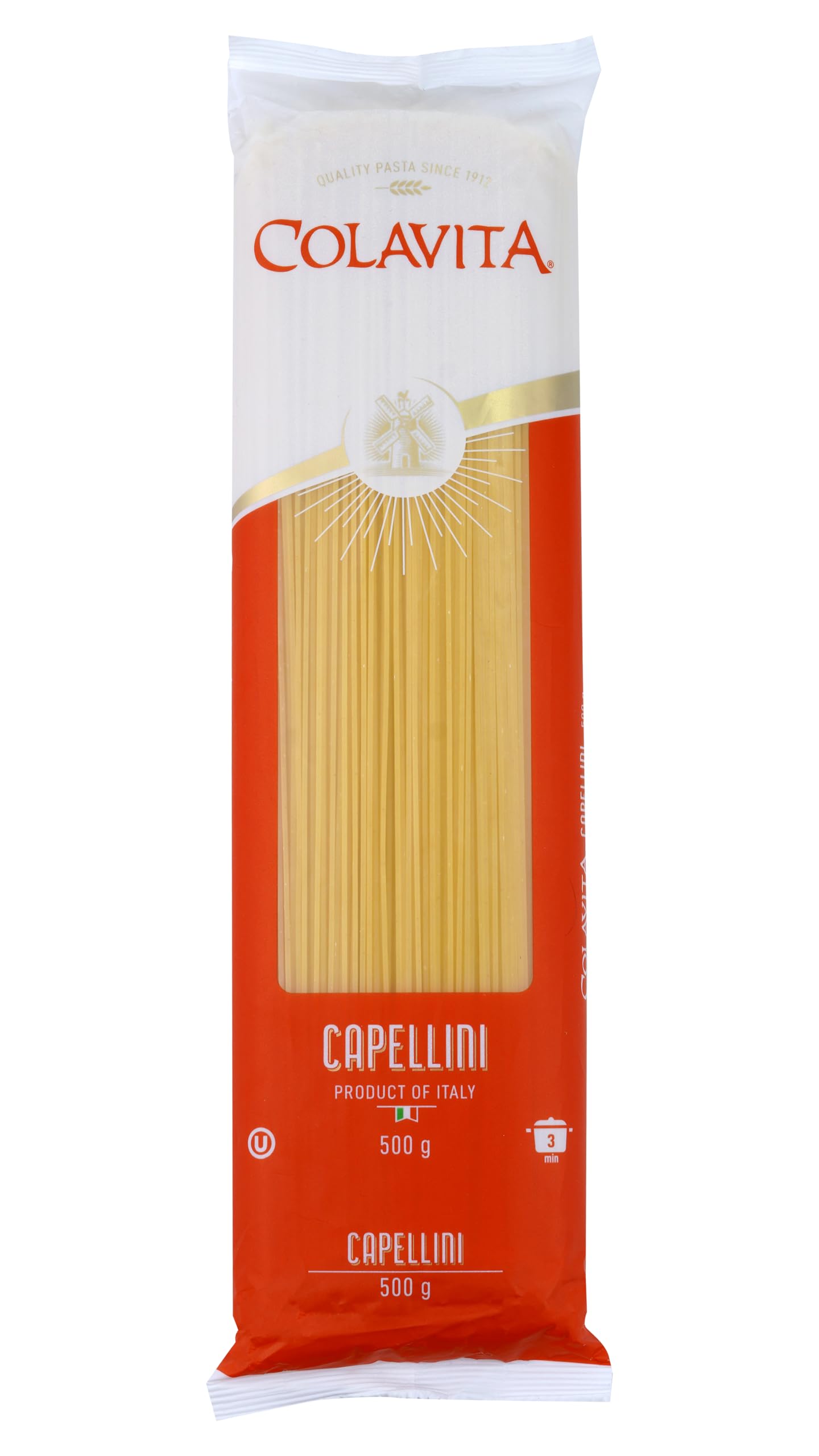 Colavita Capellini Pasta (500g) | Hard Durum Wheat Pasta | Imported From Italy (B077T1YD2R) Amazon Price History, Amazon Price Tracker