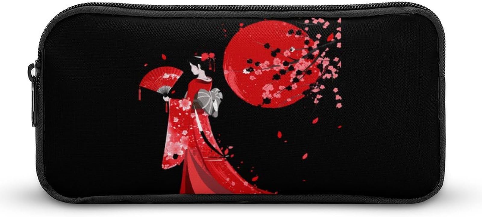 Anime Girl Japanese Geisha Pencil Case Cute Pen Pouch Cosmetic Bag Pecil Box Organizer for Travel Office