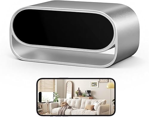 Cámara de reloj inalámbrica 4K Smart Cam con visión nocturna, toma de imágenes, monitoreo de mascotas, lente de 110 grados para uso en la habitación