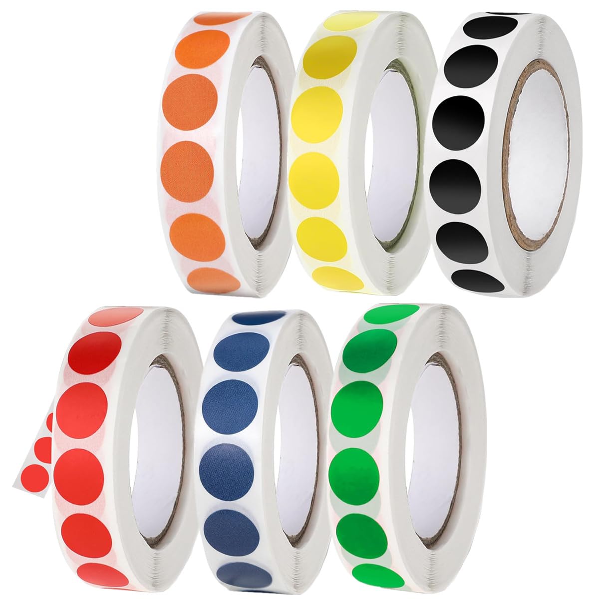 SamHeng 6000 Pcs Coloured Dot Stickers