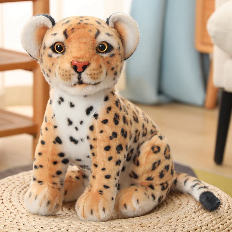 NatureMan 9inches Cheetah Plush Toy,Cute & Lifelike Cheetah Stuffed Animals Plush Toy,Gifts for Boys and Girls (Brown) - Image 4