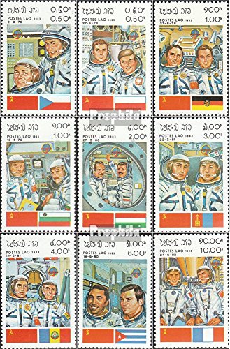 Prophila Collection Laos Michel.-No..: 638-646 (Completa Edizione) 1983 Russo Spazio (Francobolli per i Collezionisti) Spazio