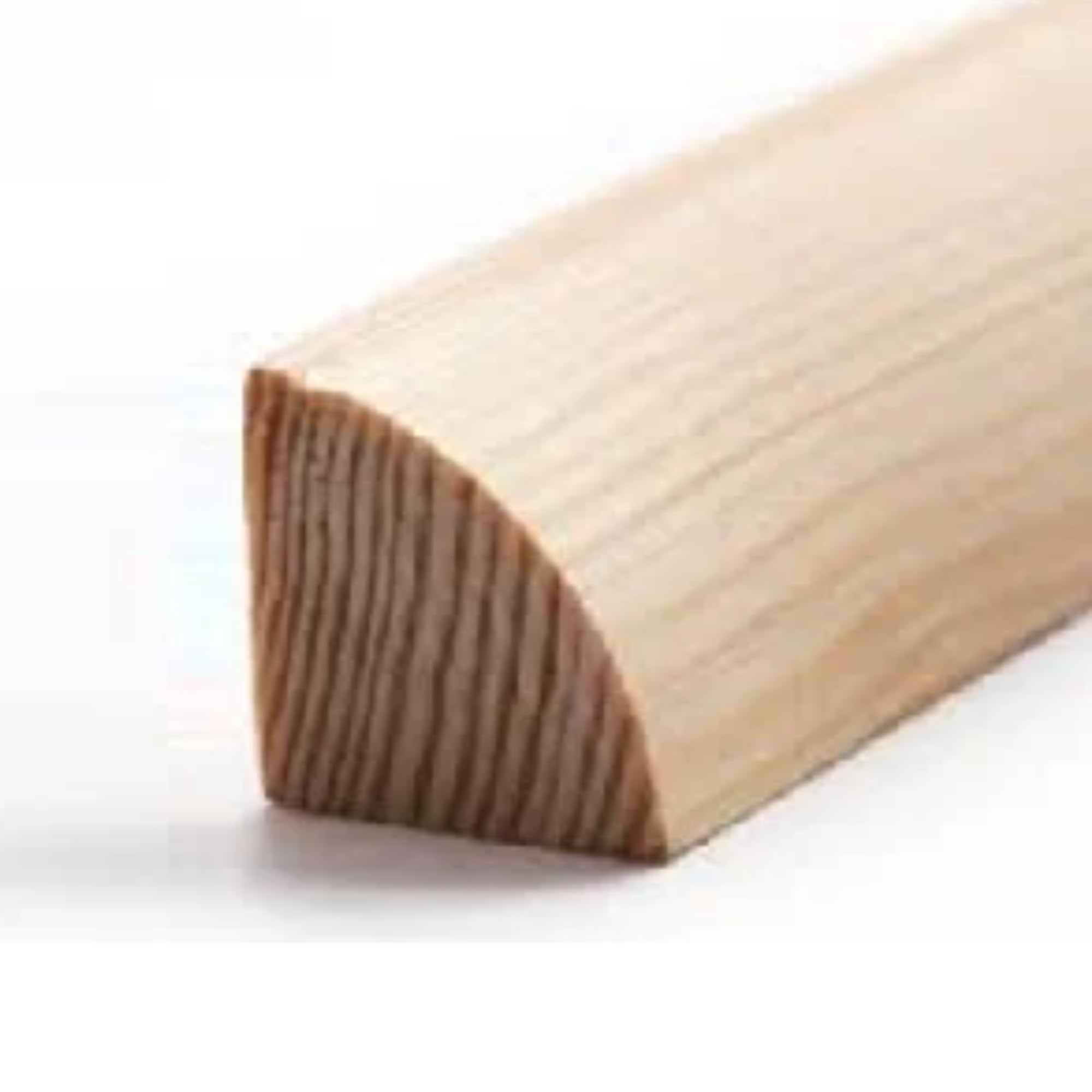 18x18 Pine Quadrant Curved Edge Timber Wood 1m x 4 Total 4 Metres tm673