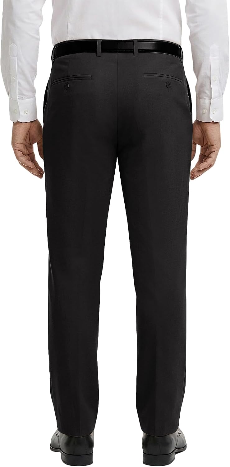 Mens Dress Pants Regular Fit Flat Front