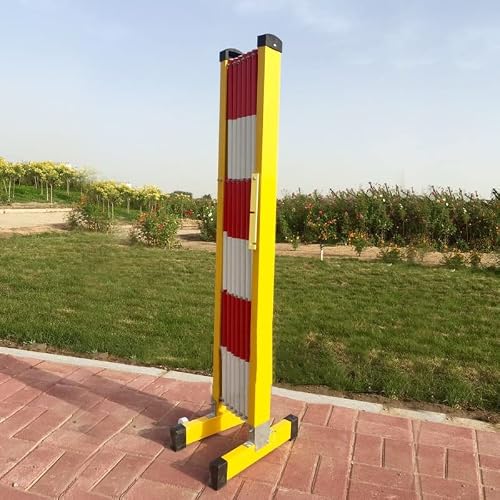 JYBNBBE Telescopic Traffic Fence Folding Portable Scissor Gate,Expandable Mobile Barrier Traffic Barriers,Expandable Barricade Flexibly Crowd Expandable Barricade, Road 1.2m/ 4ft,1.2mx 4m