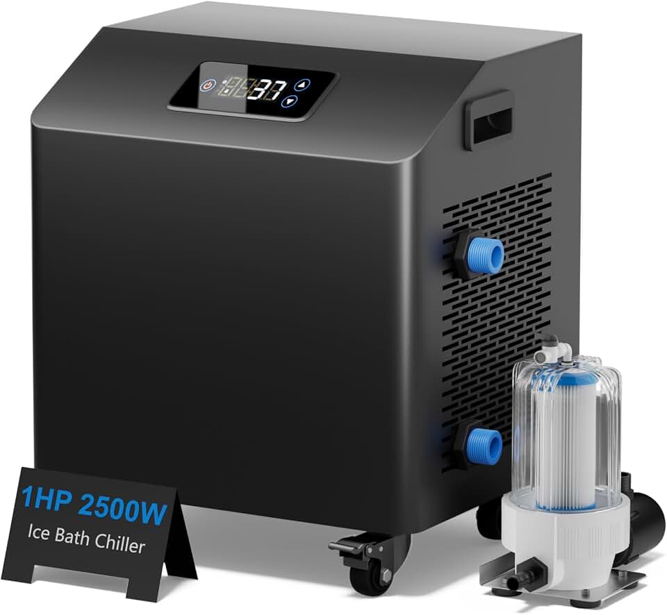 Ice Bath Chiller, 1HP Cold Plunge Water Chiller for Ice Bath Tubs