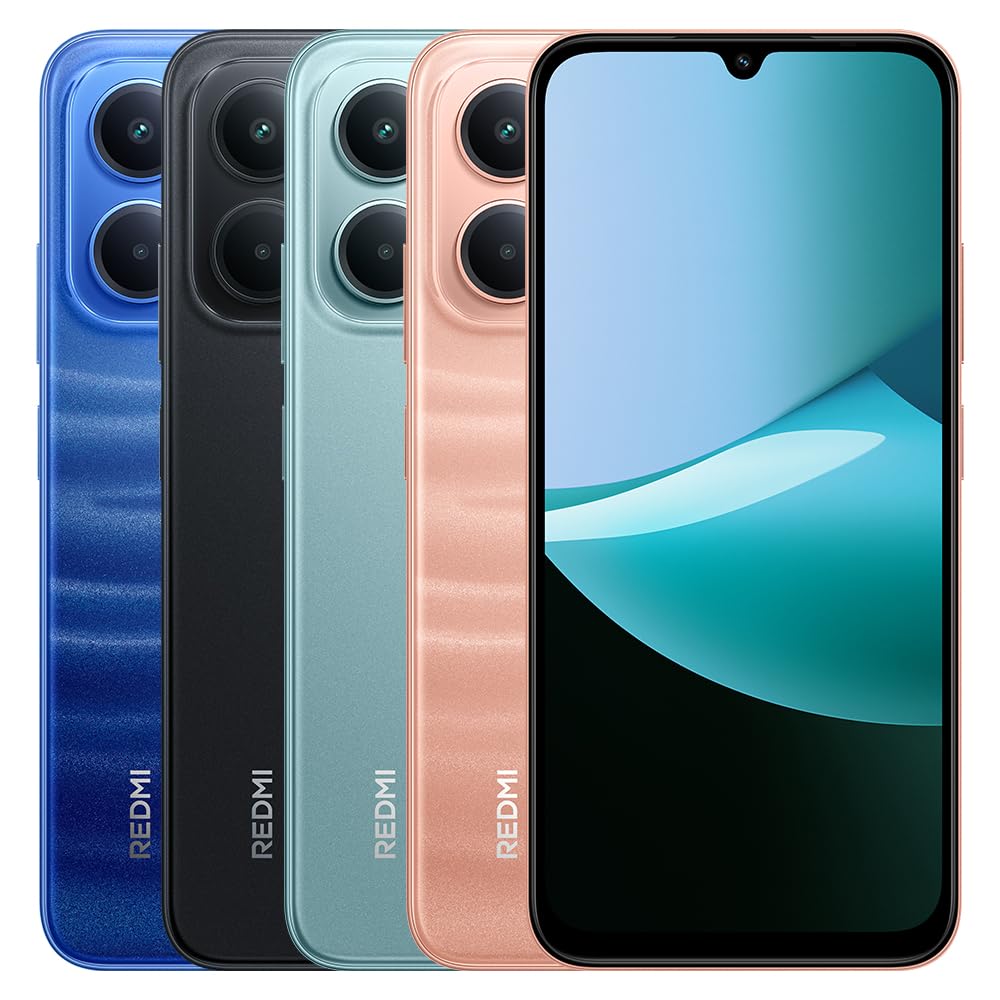 XIAOMI Redmi 15C 4G Smartphone 8GB +256 GB Sleek and Refined 7.99mm Design Powerful Octa-Core Processor Powered by 33W Fast Charging, Charger Included (Black)