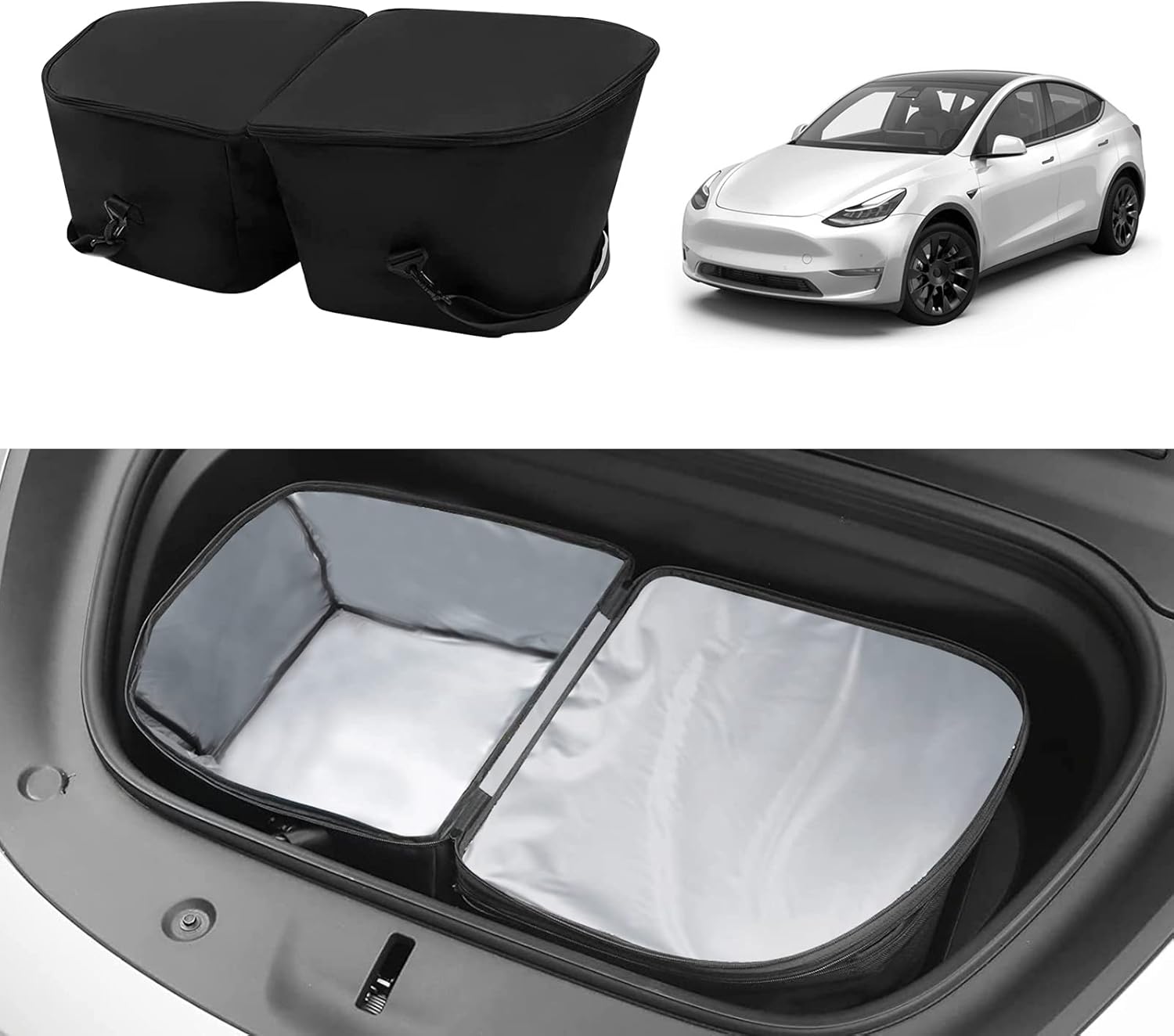 TFJ Fit Tesla Model Y Frunk Cooler Organizer Insulation,Front Trunk