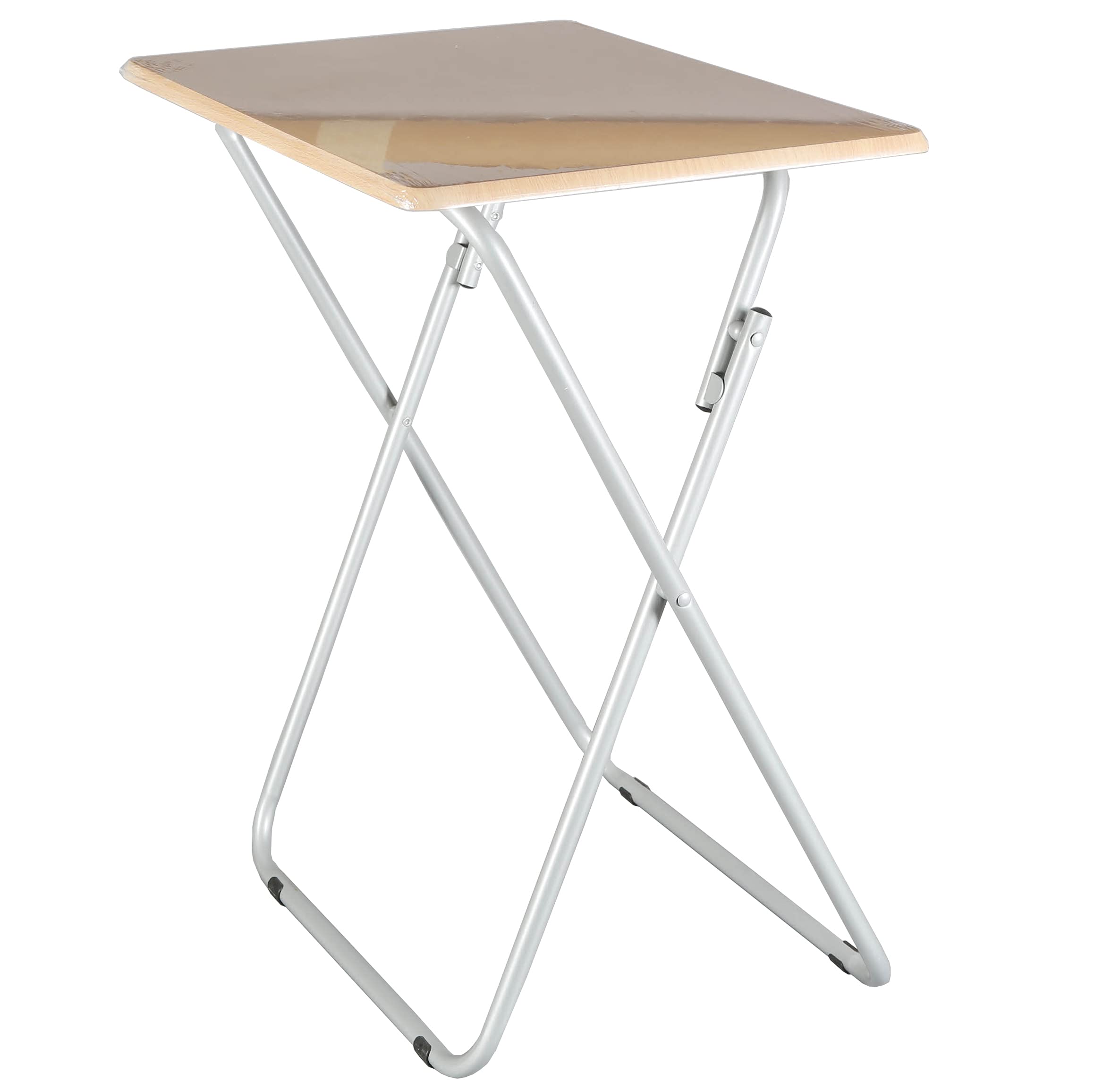 thesecrethome.es - Mesa Plegable Portátil de Madera - Mesita Multifuncional Rectangular - Mesa Auxiliar para Terraza, Balcón, Camping o Jardín 48 x 38 x 66 CM (Natural)