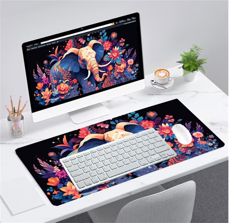 Mouse pad gamer grand format imperméable et lavable pour PC et gaming