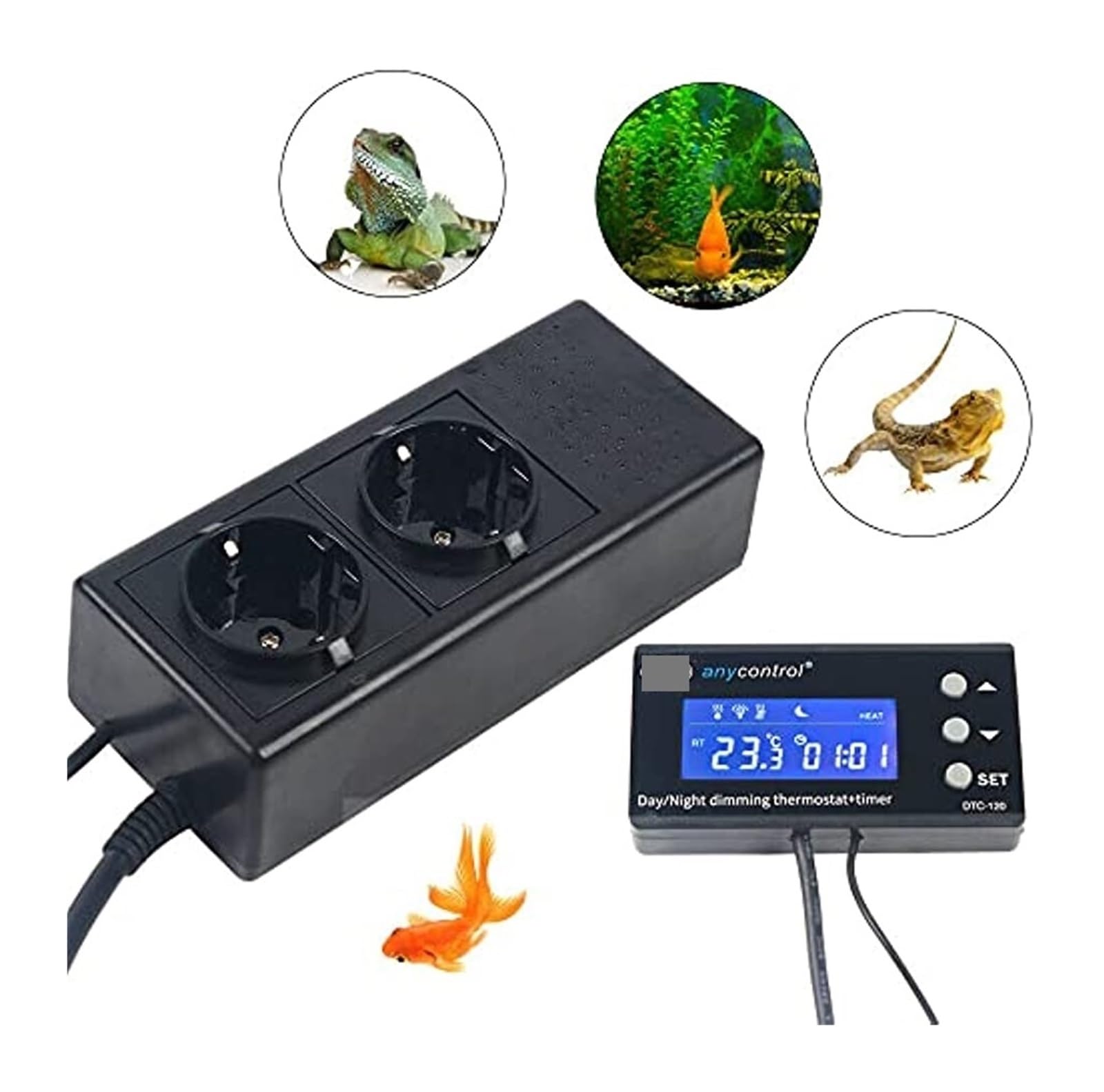 Termostato LCD digital, controlador de temperatura for terrario reptiles Para uso de bricolaje