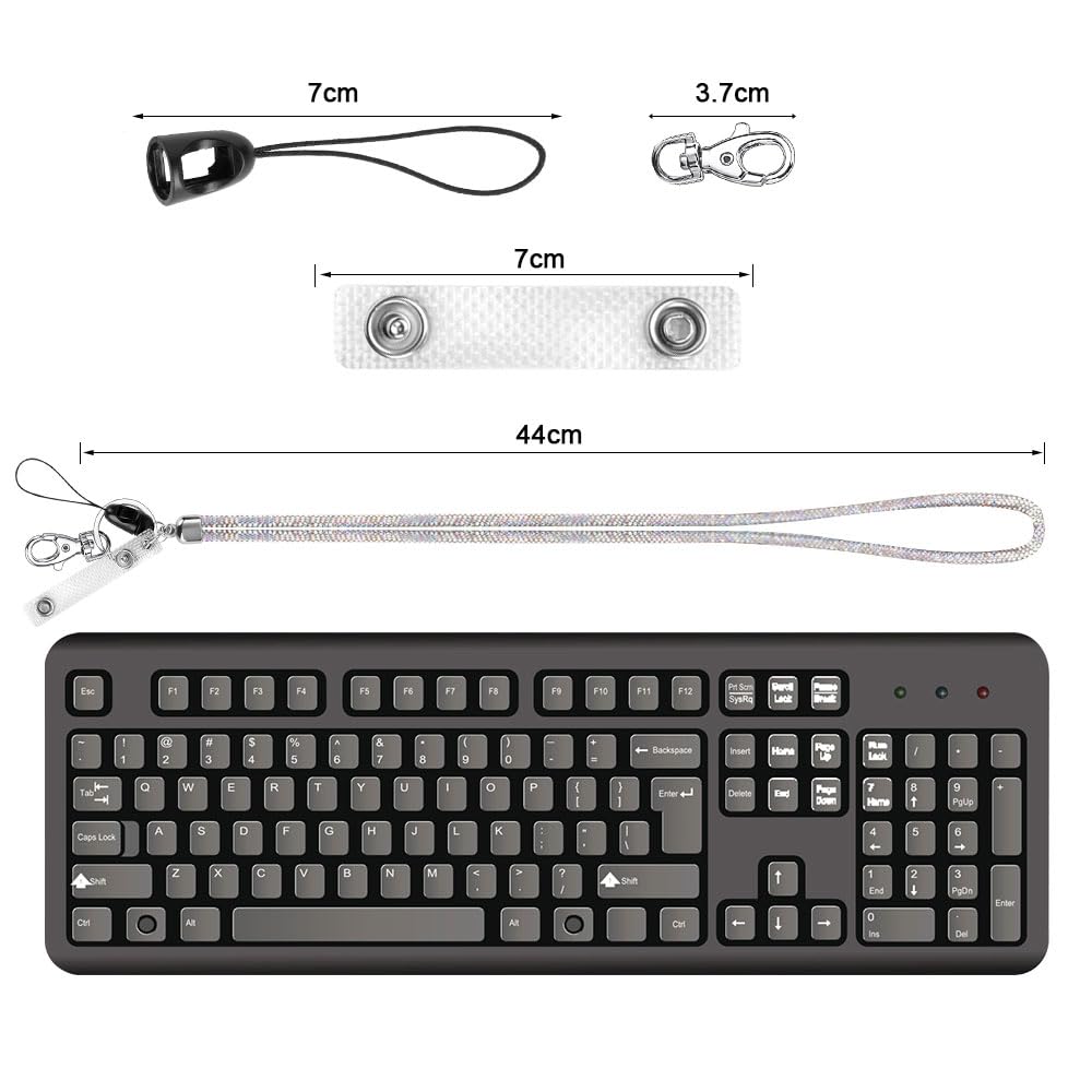 OFFCUP Lanyard Neck Strap, Crystal Lanyard - Image 2