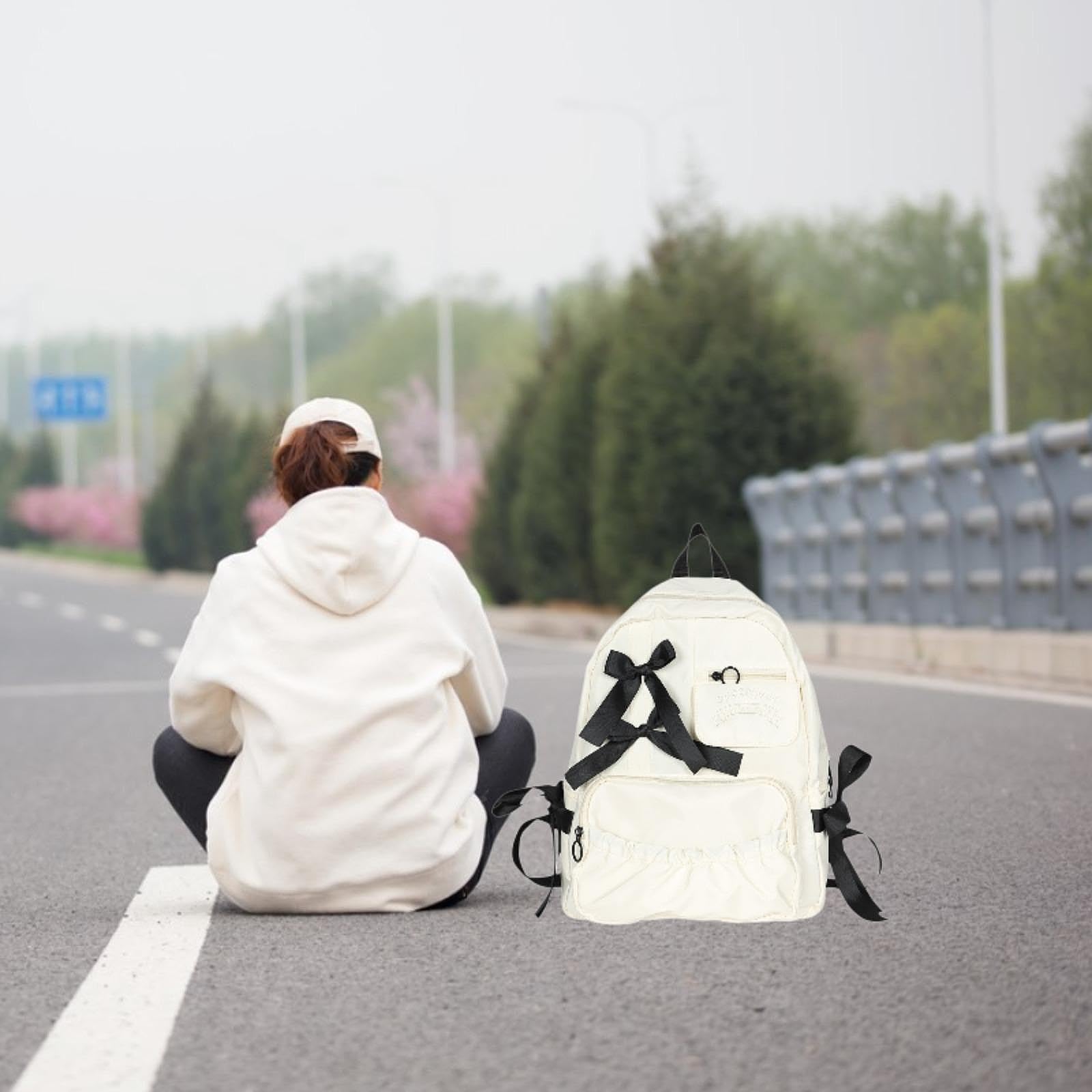 希少 MARDIGRAS 清春 backpack 黒×白 リュック Bag 希少 MARDIGRAS