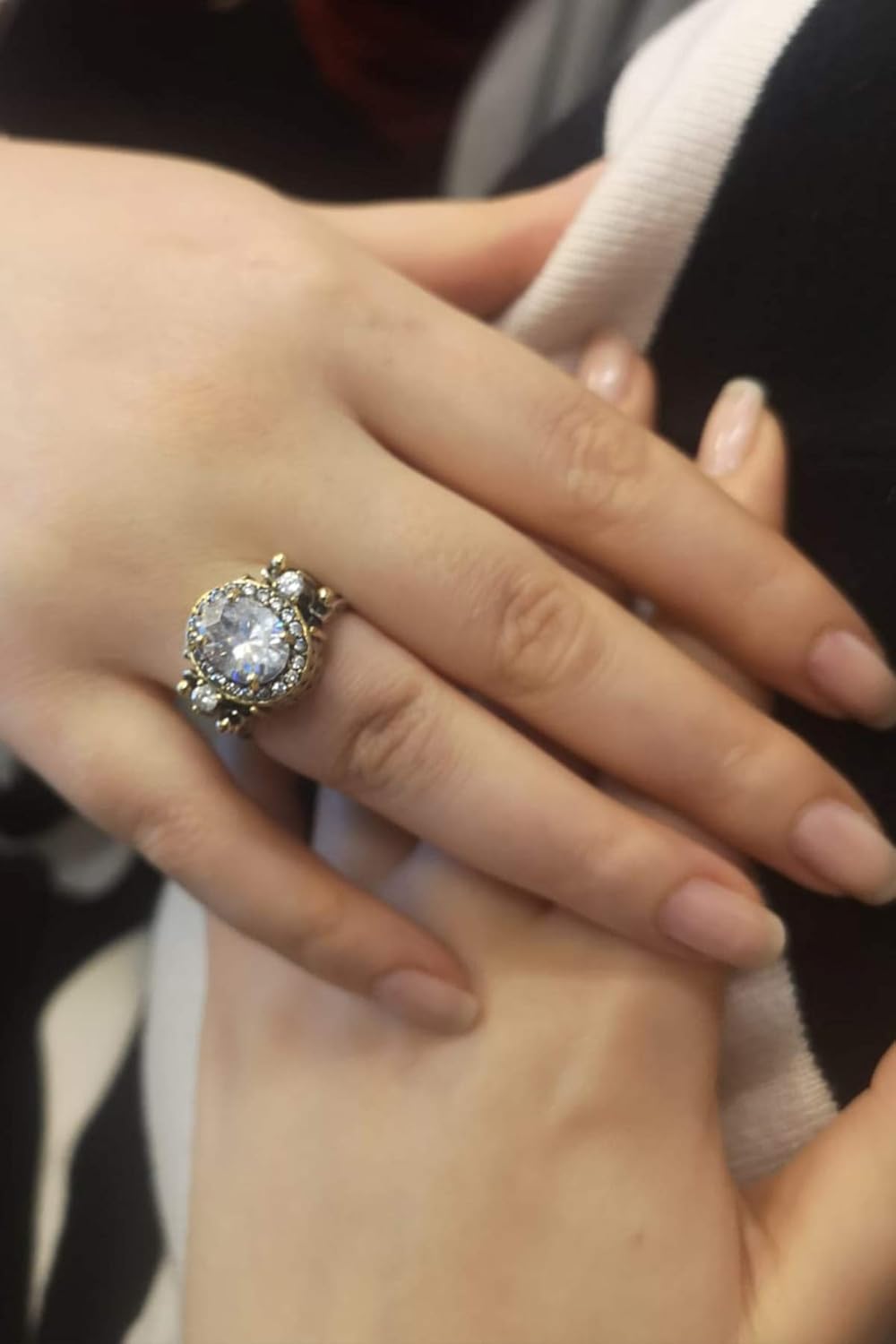 Two Oval-Cut Gemstones Reversible 925 Sterling Silver Handmade Ring for Women – Premium Quality 2-in-1 Design