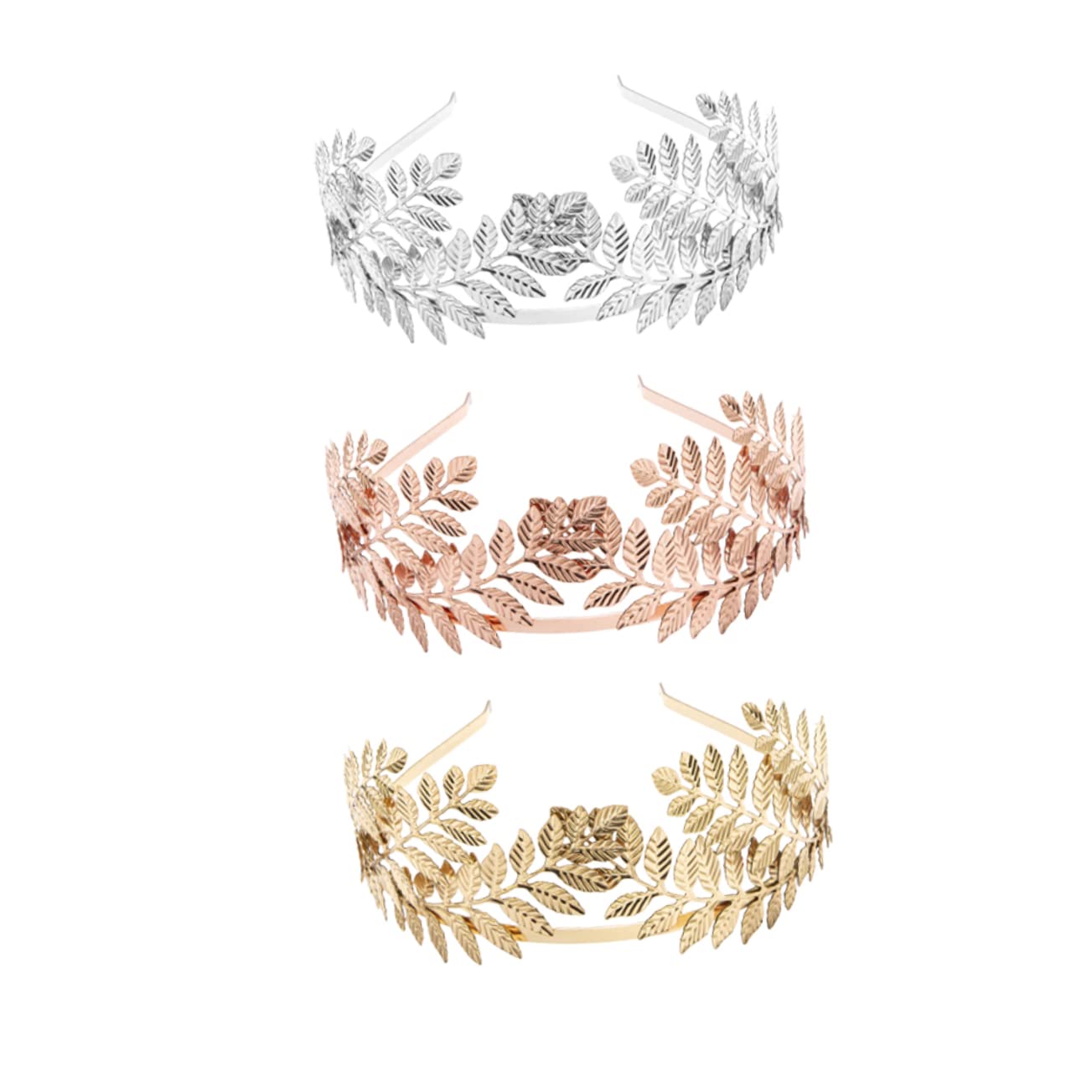 FRCOLOR 9stücke Blätterform Haarreif Für Braut Kopfband Gold Silber Und Roségold Kreativer Haarschmuck Für Hochzeiten Und Besondere Anlässe