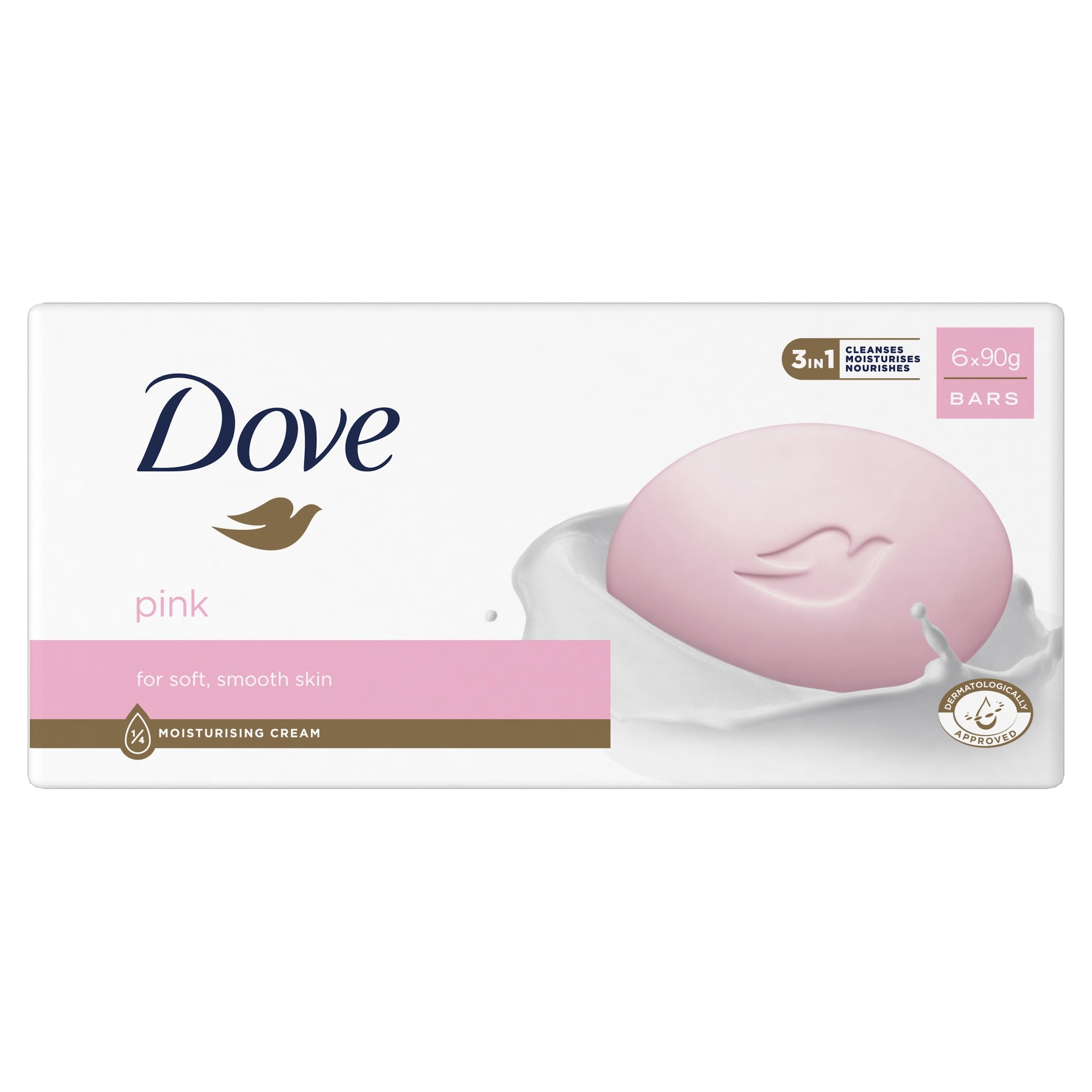 Dove Beauty Bar Pink 6x 90 g