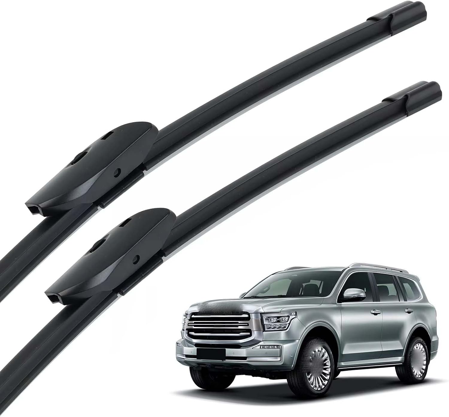 Windshield Wipers Front for GWM Tank 500 2023-2026 22"+18", Frameless Blades Fit Set of 2 Quiet Aerodynamic Performance All Season Beam Design