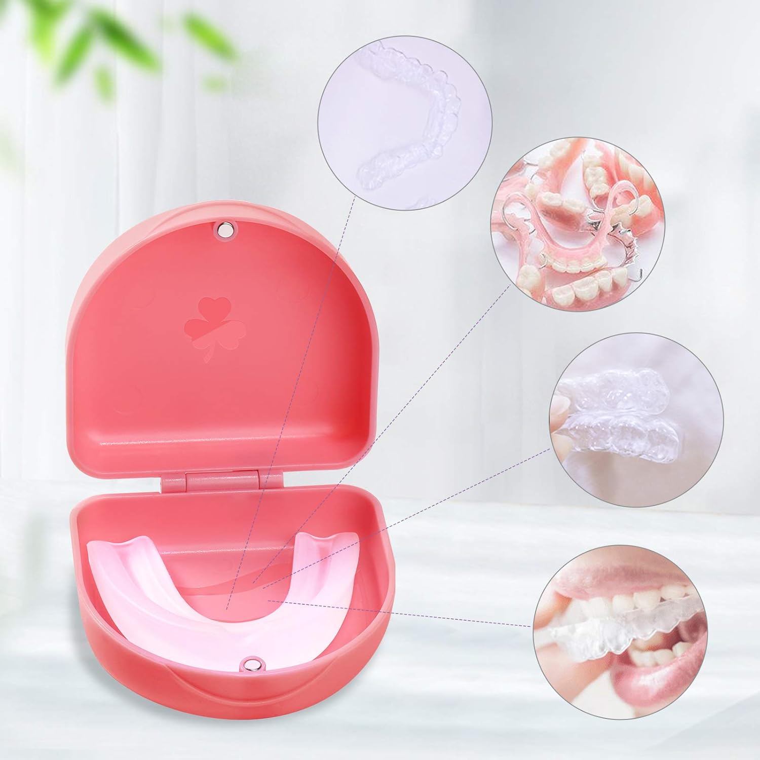 (2 Pack) Retainer Case,Solid Orthodontic Retainer Case-Blue : Beauty & Personal Care