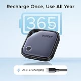 UGREEN FineTrack Duo (4 Pack) for iOS & Android, USB-C Rechargeable Tracker Compatible with Apple Find My and Google Find Hub, Keys Finder and Item Locator for Wallet, Backpack, Luggage and More - 3