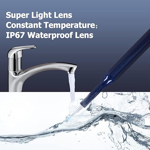 Miniatura 4 de Cámara con herramienta de eliminación de cerumen, limpiador visual de oídos anticaída con cámara y luz, otoscopio inalámbrico, kit de eliminación de